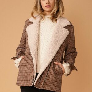 asymmetrical-zip-front-coat-in-peach-gingham