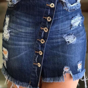 dark-blue-distressed-button-front-ripped-a-line-denim-short-skirt