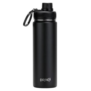 drinco-22oz-stainless-steel-sport-water-bottle-black