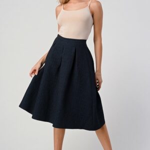 textured-a-line-midi-skirt-with-pleats