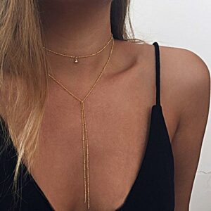 double-lariat-choker-necklace