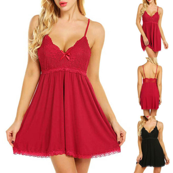 Lace Lingerie Sling Dress - Image 9