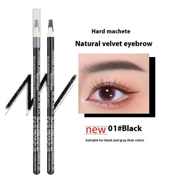 Hard Core Wild Eyebrow Pencil Waterproof And Sweatproof Distinct Look - Image 6