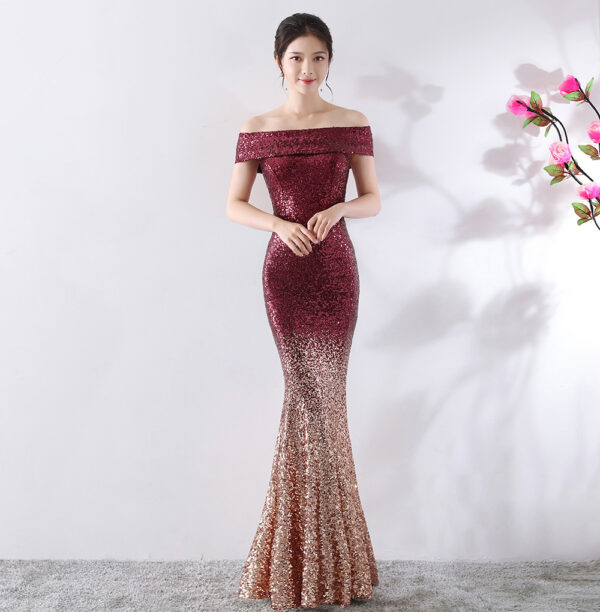 Birthday Party Dress Slimming Host Long Dress - Image 7