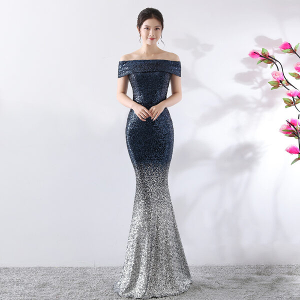 Birthday Party Dress Slimming Host Long Dress - Image 2