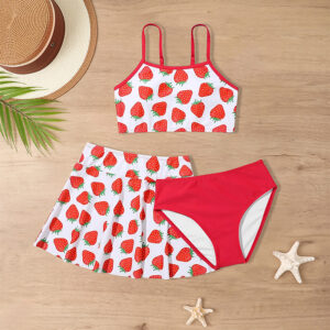 childrens-swimsuit-three-piece-girls-skirt-middle-and-big-childrens-ruffled-split-swimsuit