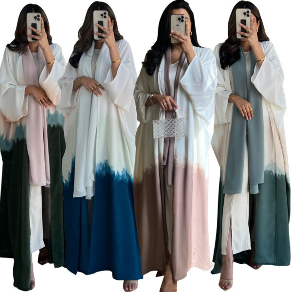 Muslim Clothing Coat Tie-dyed Cloak - Image 3