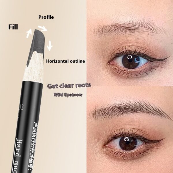 Hard Core Wild Eyebrow Pencil Waterproof And Sweatproof Distinct Look - Image 3