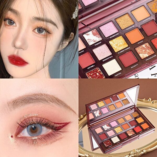 Makeup Palette 18 Color Eye Shadow Matte Bead Lazy Eye Shadow Palette - Image 5