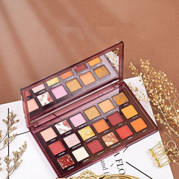 Makeup Palette 18 Color Eye Shadow Matte Bead Lazy Eye Shadow Palette - Image 3