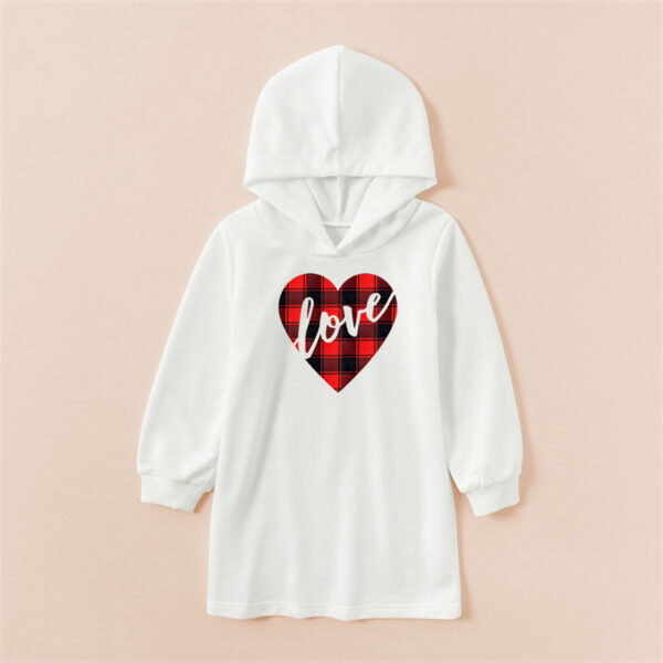 White Parent-Child Sweater Dress Mother And Daughter Multiple - Image 5